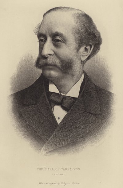 The Earl of Carnarvon, died 1890 by English School